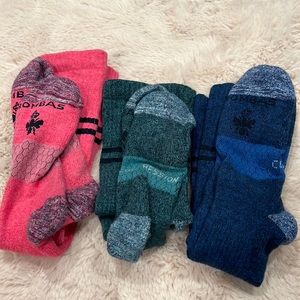 3 pair of Bombas compression socks. 5-20 mmHg